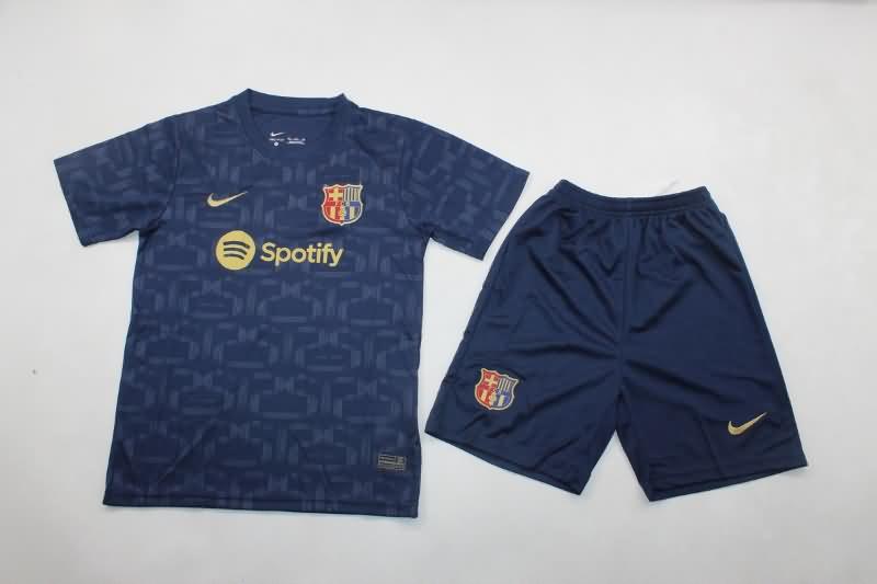 125th Barcelona Kids Soccer Jersey And Shorts