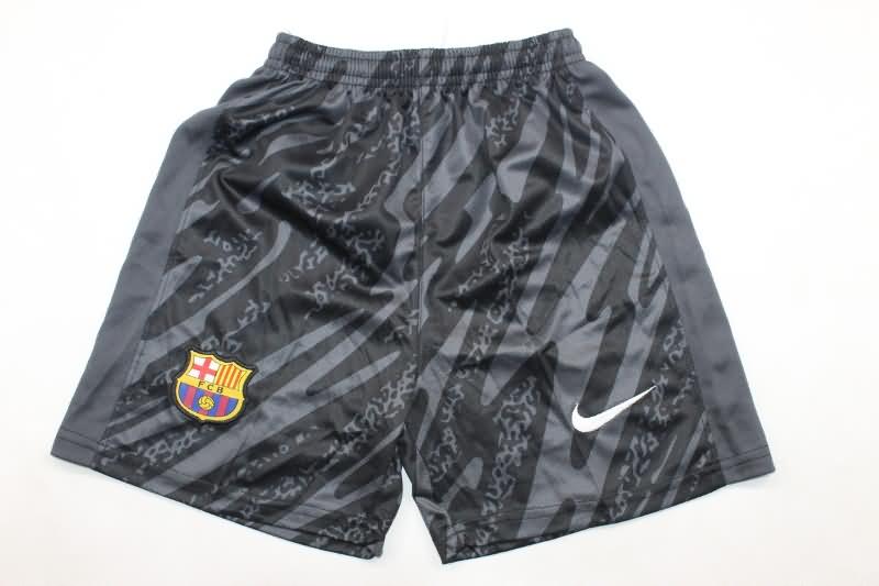 24/25 Barcelona Goalkeeper Black Kids Soccer Jersey And Shorts