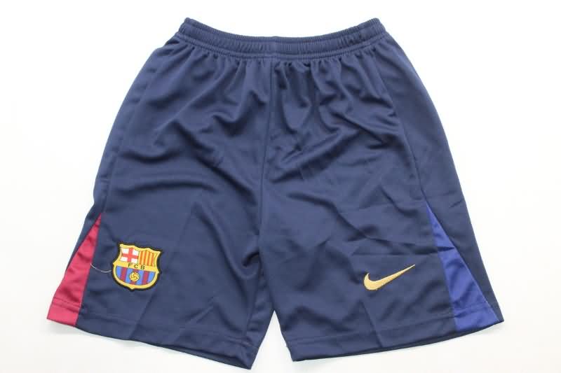 24/25 Barcelona Home Kids Soccer Jersey And Shorts