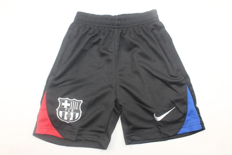 24/25 Barcelona Training Kids Soccer Jersey And Shorts 02