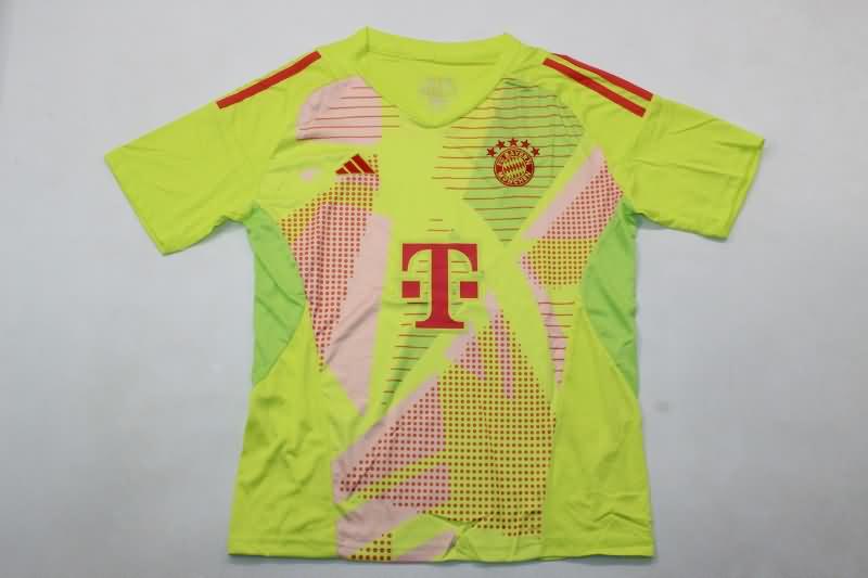 24/25 Bayern Munich Goalkeeper Green Kids Soccer Jersey And Shorts