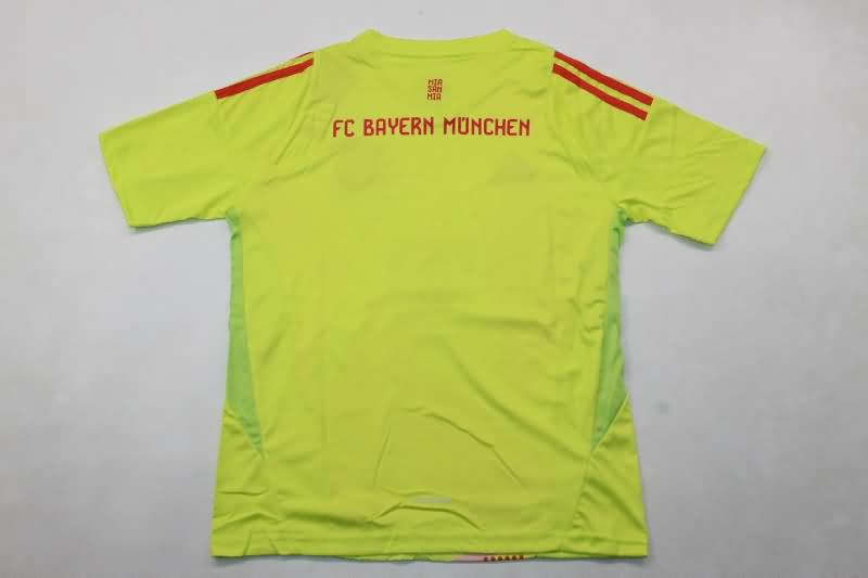 24/25 Bayern Munich Goalkeeper Green Kids Soccer Jersey And Shorts