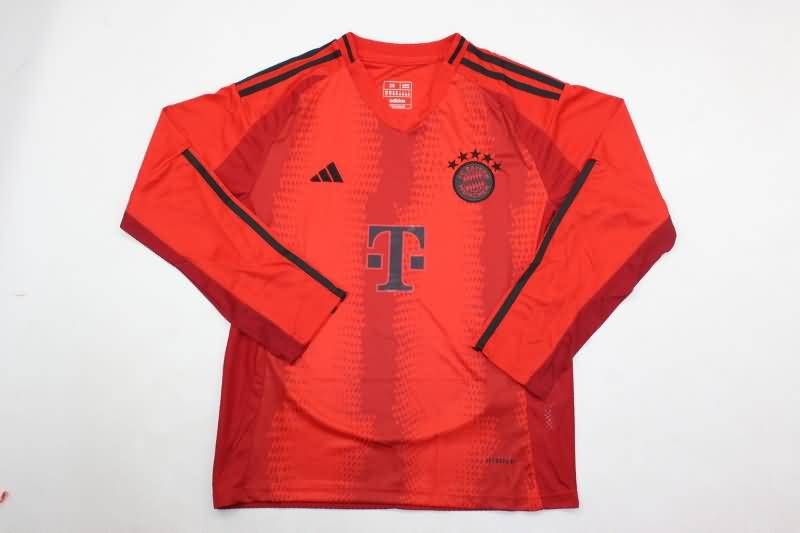 24/25 Bayern Munich Home Long Sleeve Kids Soccer Jersey And Shorts