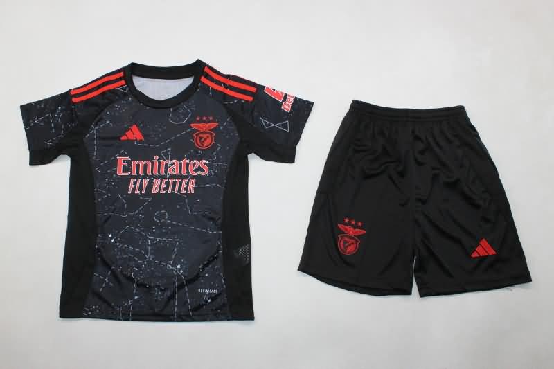 24/25 Benfica Away Kids Soccer Jersey And Shorts