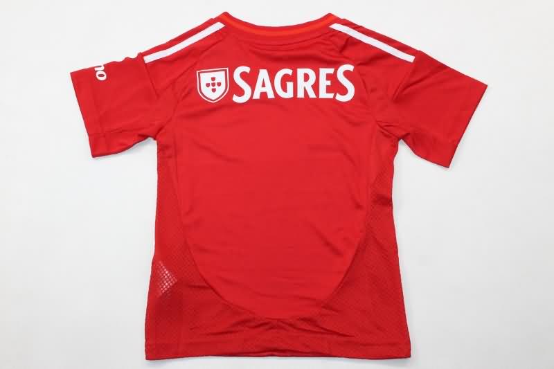 24/25 Benfica Home Kids Soccer Jersey And Shorts