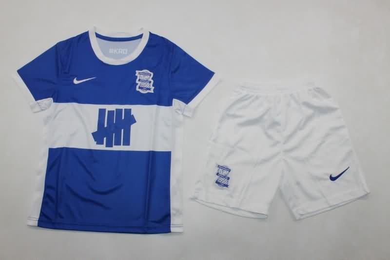 24/25 Birmingham City Home Kids Soccer Jersey And Shorts