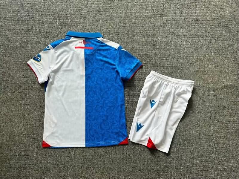 24/25 Blackburn Home Kids Soccer Jersey And Shorts