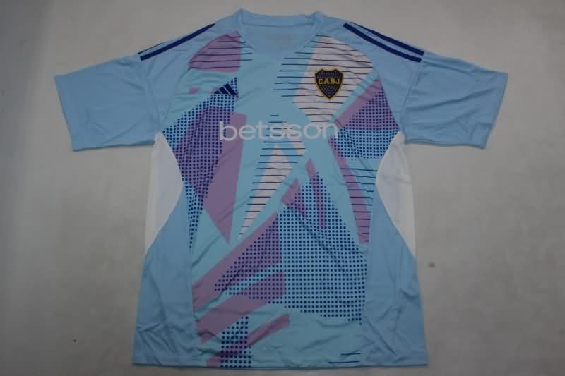 24/25 Boca Juniors Goalkeeper Light Blue Kids Soccer Jersey And Shorts