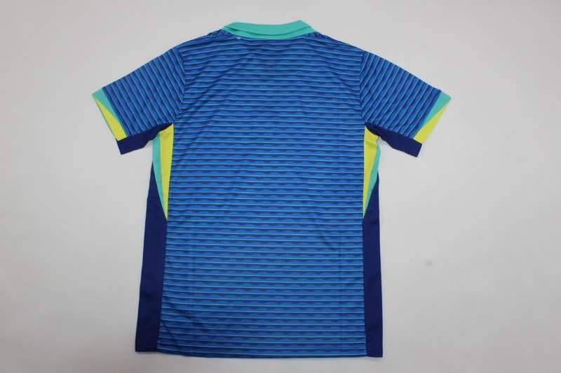 2024 Brazil Copa America Away Kids Soccer Jersey And Shorts