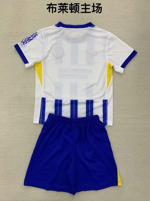 24/25 Brighton Home Kids Soccer Jersey And Shorts