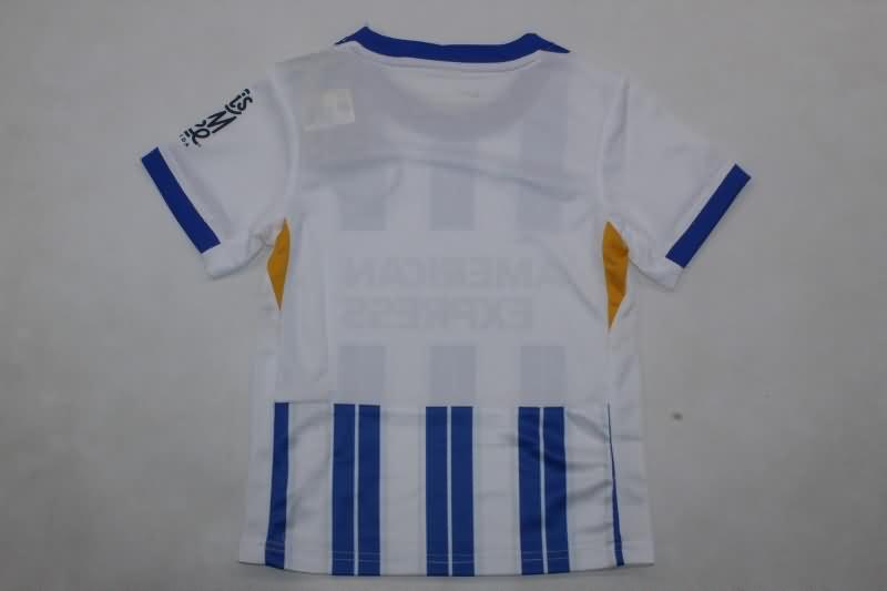 24/25 Brighton Home Kids Soccer Jersey And Shorts