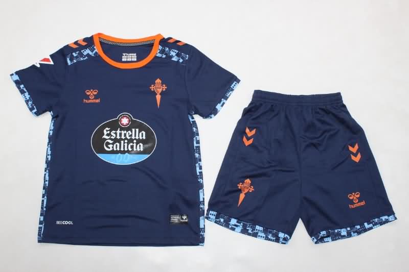 24/25 Celta Away Kids Soccer Jersey And Shorts