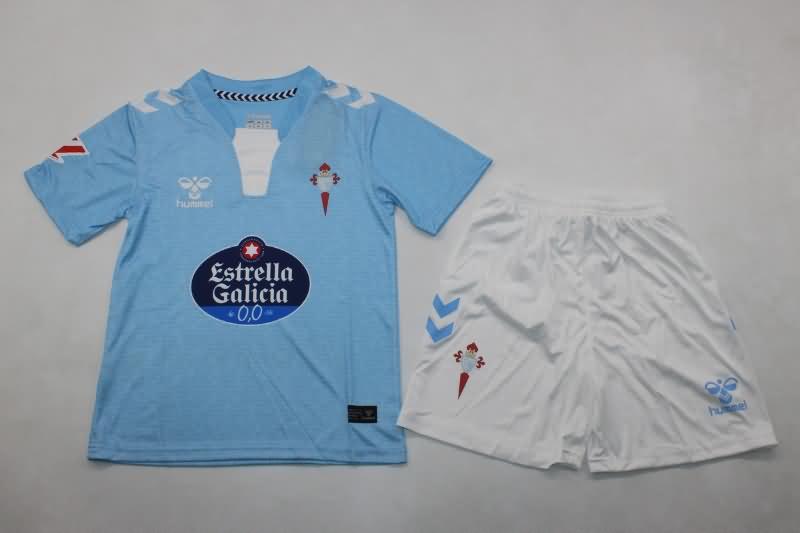 24/25 Celta Home Kids Soccer Jersey And Shorts