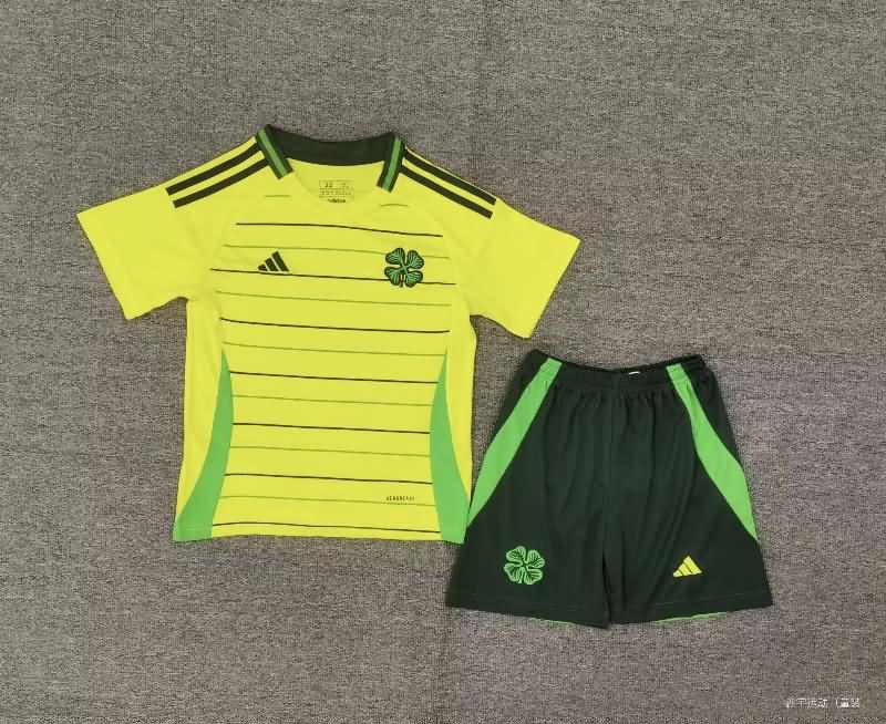 24/25 Celtic Away Kids Soccer Jersey And Shorts