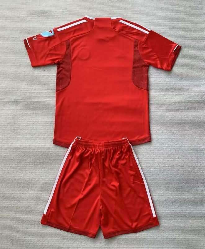 2024 Chicago Fire Home Kids Soccer Jersey And Shorts