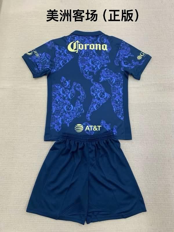 24/25 Club America Away Kids Soccer Jersey And Shorts