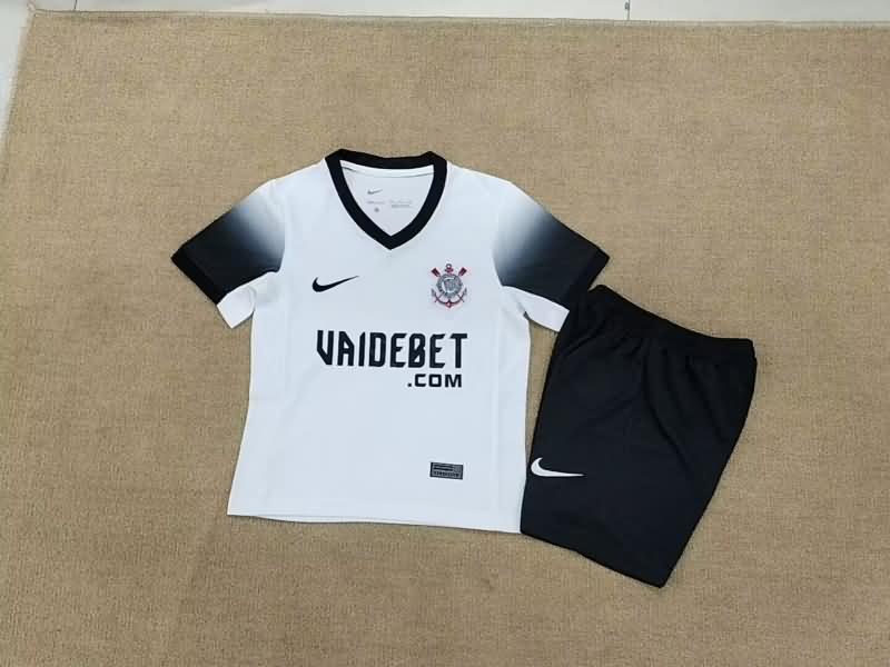 2024 Corinthians Home Kids Soccer Jersey And Shorts