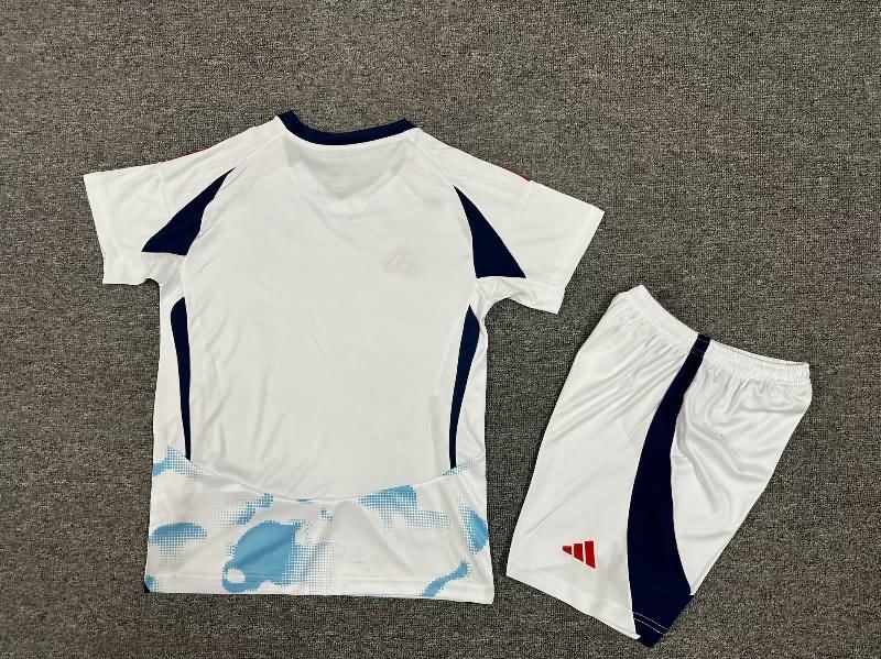 2024 Costa Rica Copa America Away Kids Soccer Jersey And Shorts