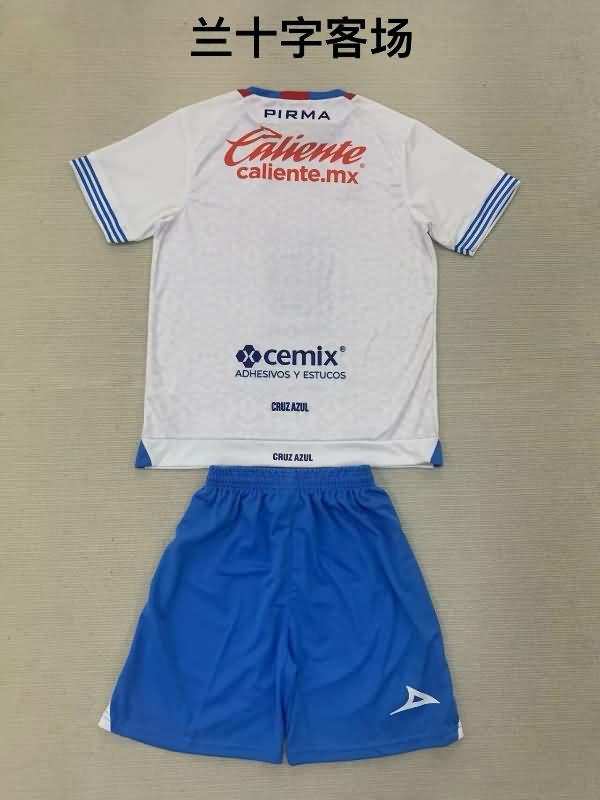 24/25 Cruz Azul Away Kids Soccer Jersey And Shorts