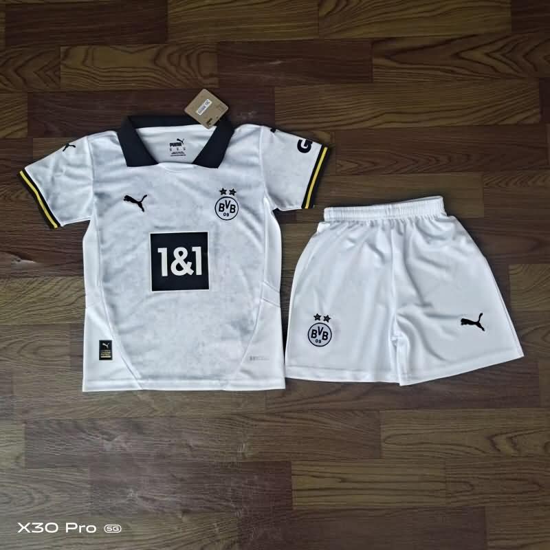 24/25 Dortmund Fourth Kids Soccer Jersey And Shorts