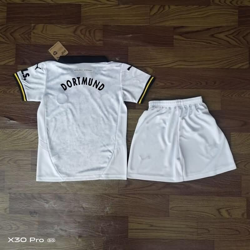 24/25 Dortmund Fourth Kids Soccer Jersey And Shorts