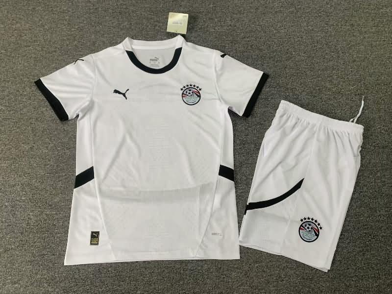 2025 Egypt Away Kids Soccer Jersey And Shorts