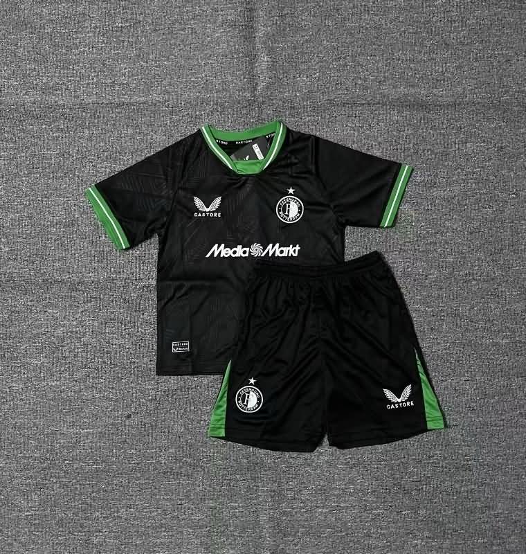 24/25 Feyenoord Away Kids Soccer Jersey And Shorts