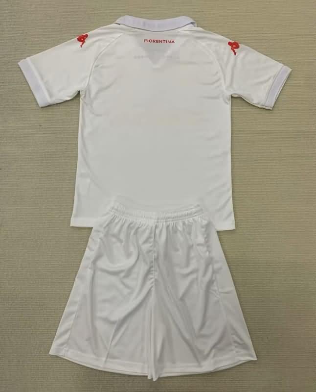 24/25 Fiorentina Away Kids Soccer Jersey And Shorts