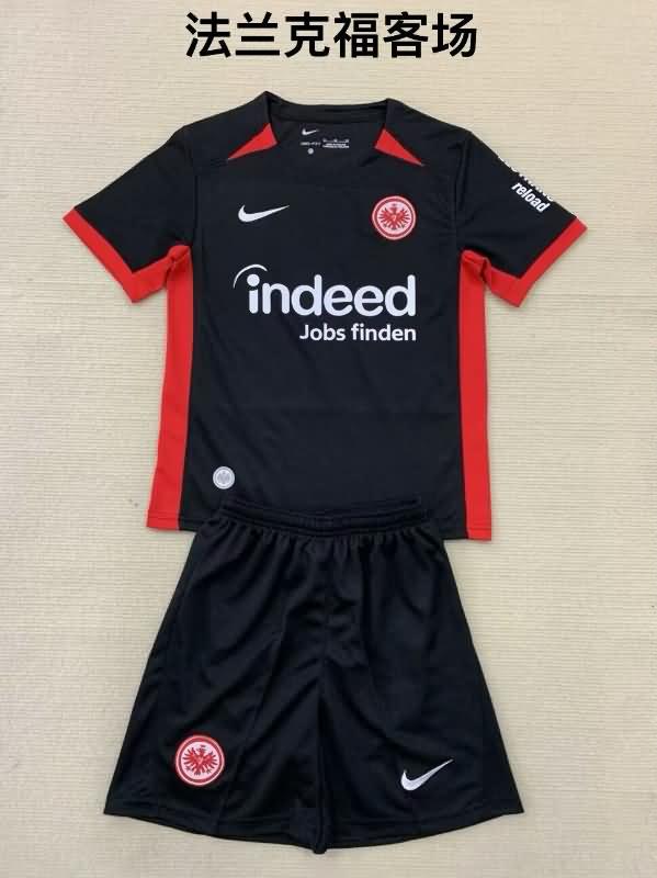 24/25 Frankfurt Away Kids Soccer Jersey And Shorts