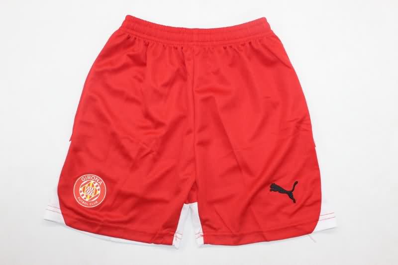 24/25 Girona Home Kids Soccer Jersey And Shorts