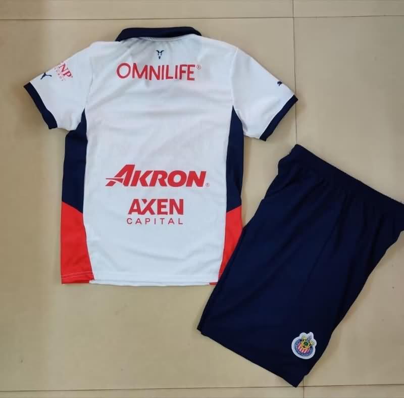 24/25 Guadalajara Away Kids Soccer Jersey And Shorts