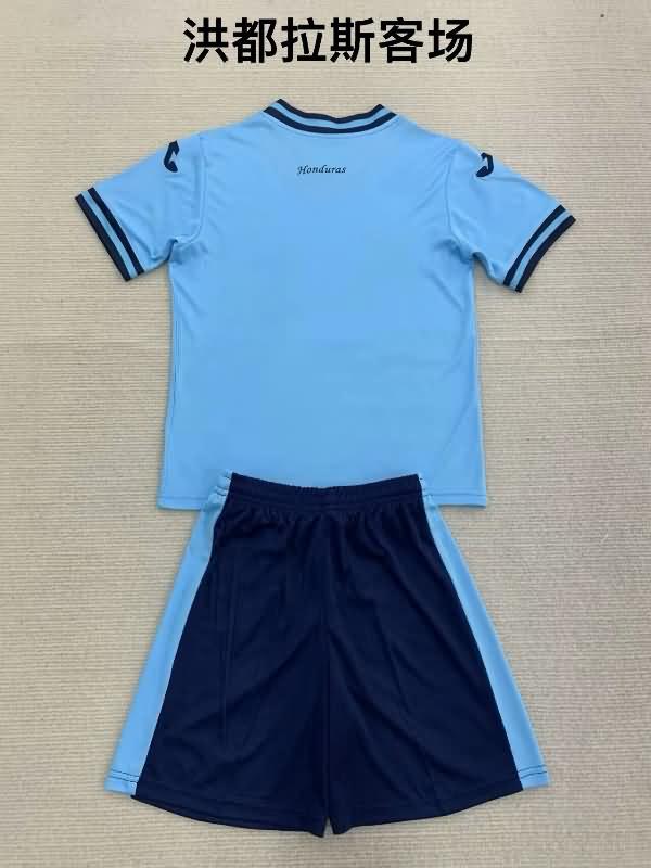 2024 Honduras Away Kids Soccer Jersey And Shorts