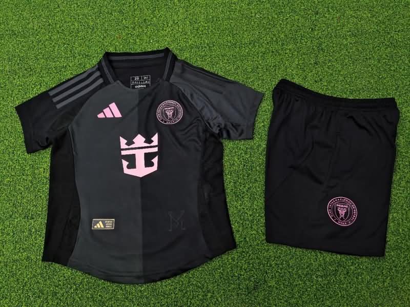 2025 Inter Miami Away Kids Soccer Jersey And Shorts (Player)