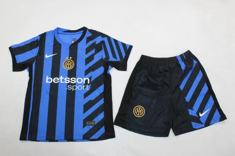 24/25 Inter Milan Home Kids Soccer Jersey And Shorts (Player)