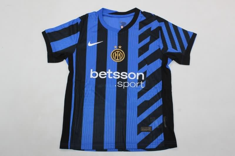 24/25 Inter Milan Home Kids Soccer Jersey And Shorts (Player)