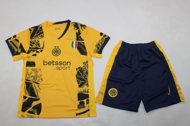 24/25 Inter Milan Third Kids Soccer Jersey And Shorts