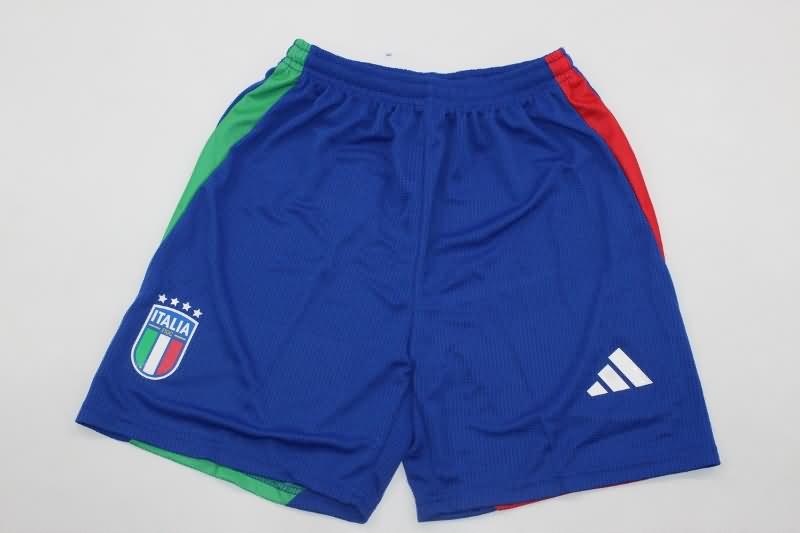 2024 Italy Away Kids Soccer Jersey And Shorts (Player)