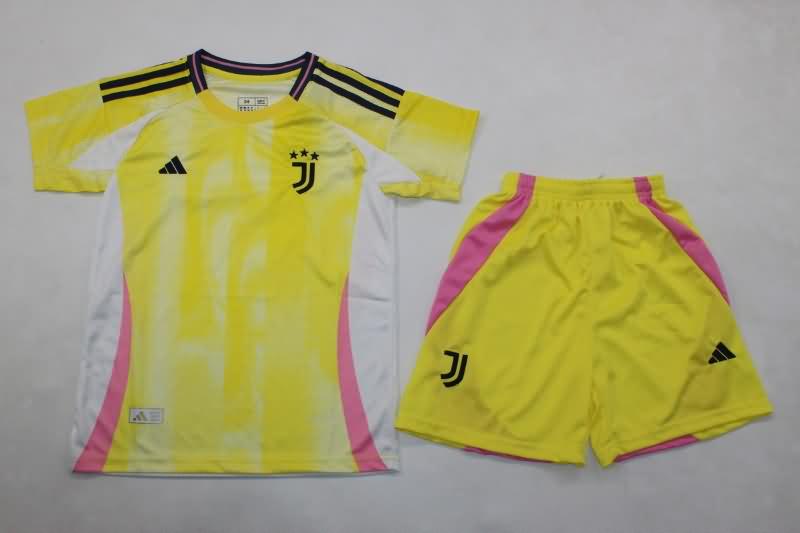 24/25 Juventus Away Kids Soccer Jersey And Shorts