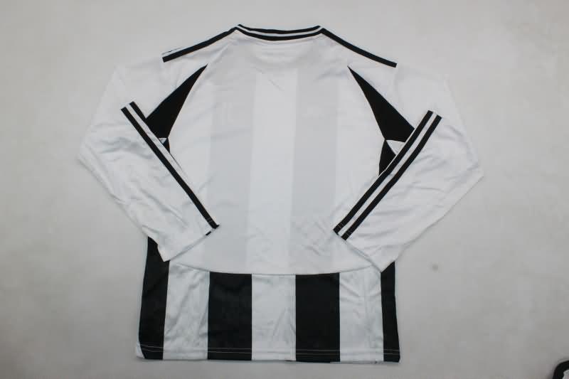 24/25 Juventus Home Long Sleeve Kids Soccer Jersey And Shorts