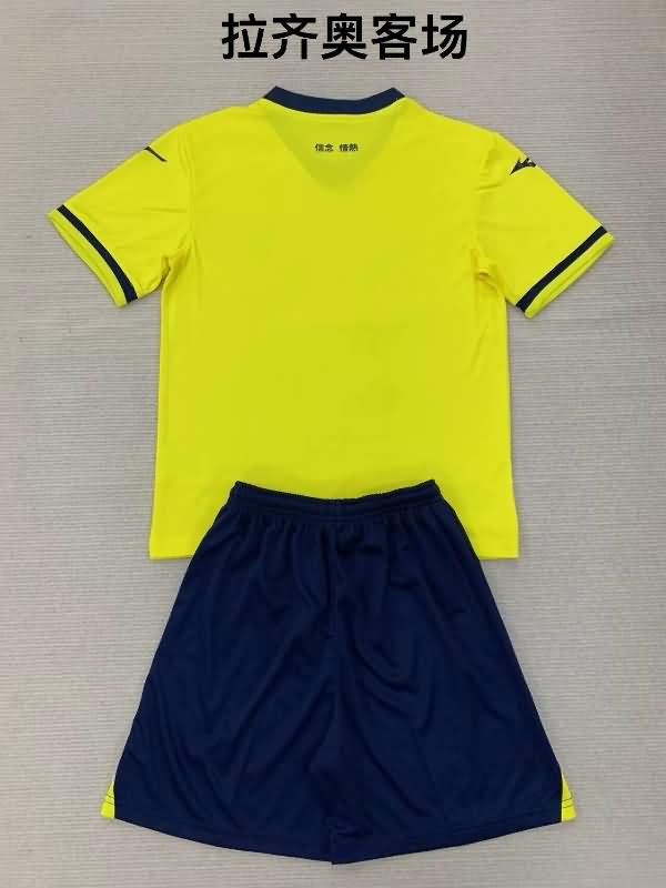 24/25 Lazio Away Kids Soccer Jersey And Shorts