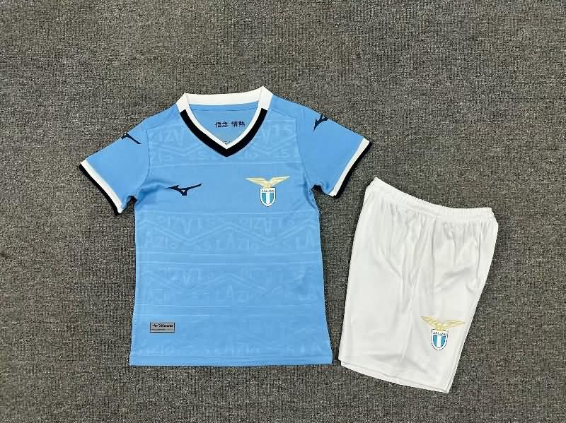 24/25 Lazio Home Kids Soccer Jersey And Shorts