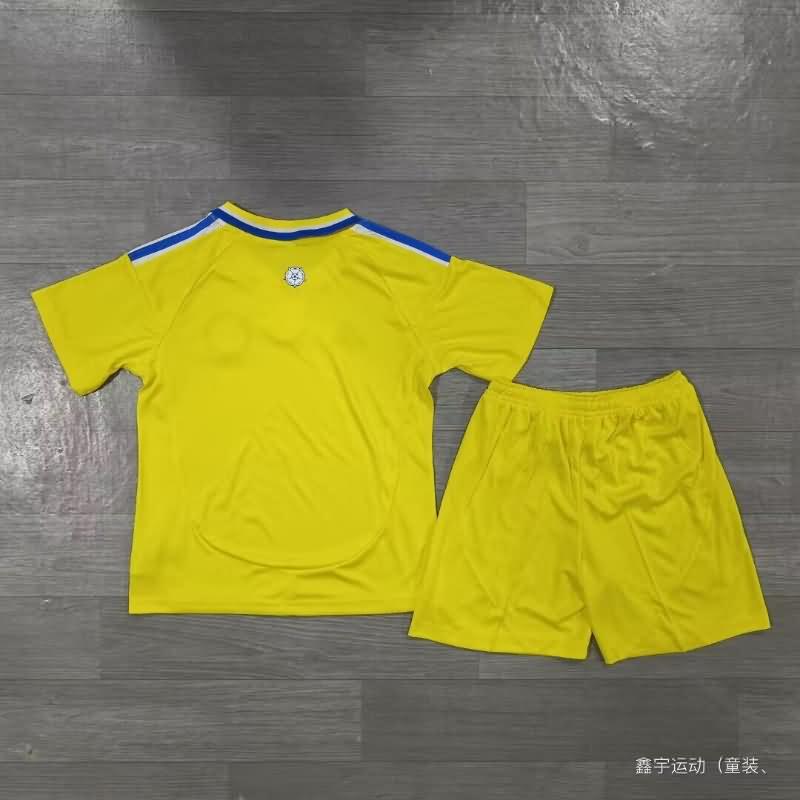 24/25 Leeds United Away Kids Soccer Jersey And Shorts