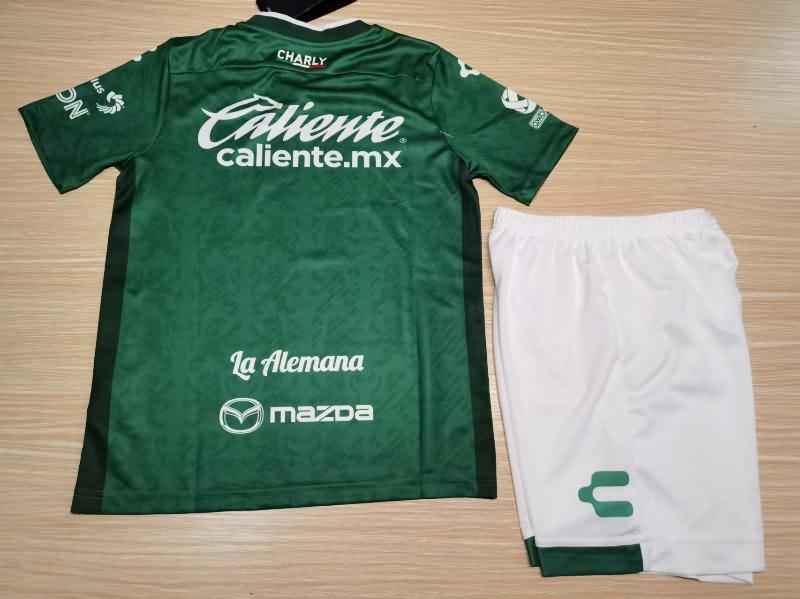 24/25 Leon Home Kids Soccer Jersey And Shorts