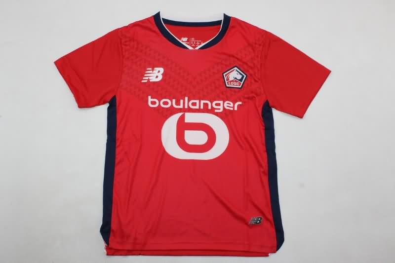 24/25 Lille Home Kids Soccer Jersey And Shorts