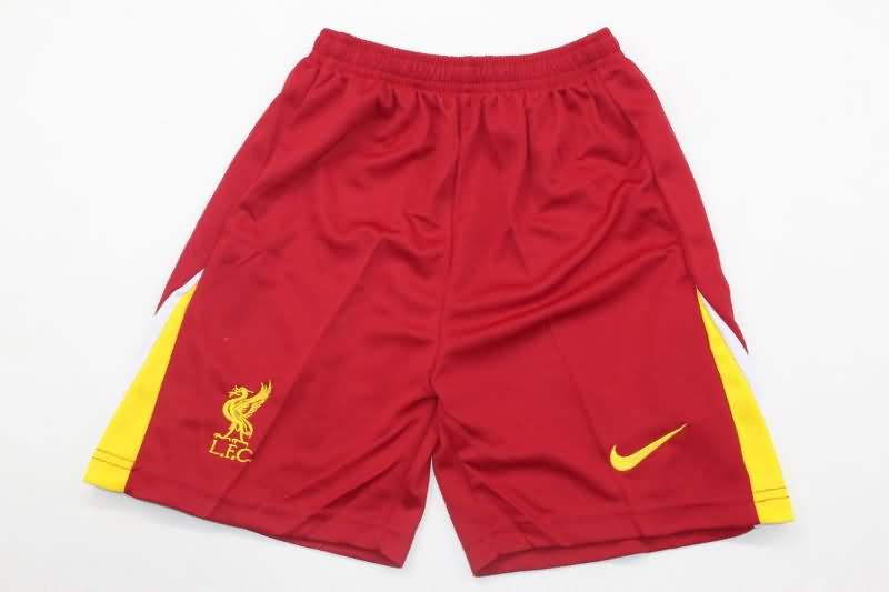 24/25 Liverpool Home Kids Soccer Jersey And Shorts