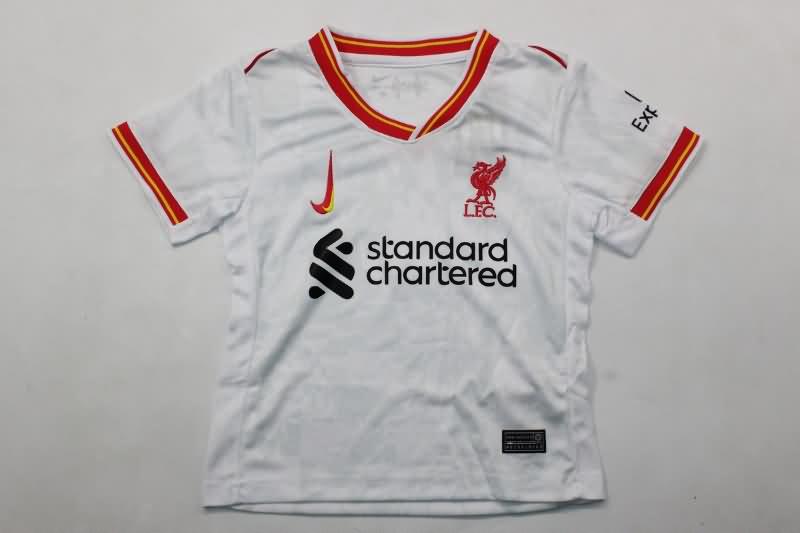 24/25 Liverpool Third Kids Soccer Jersey And Shorts Leaked