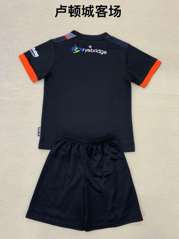 24/25 Luton Town Away Kids Soccer Jersey And Shorts