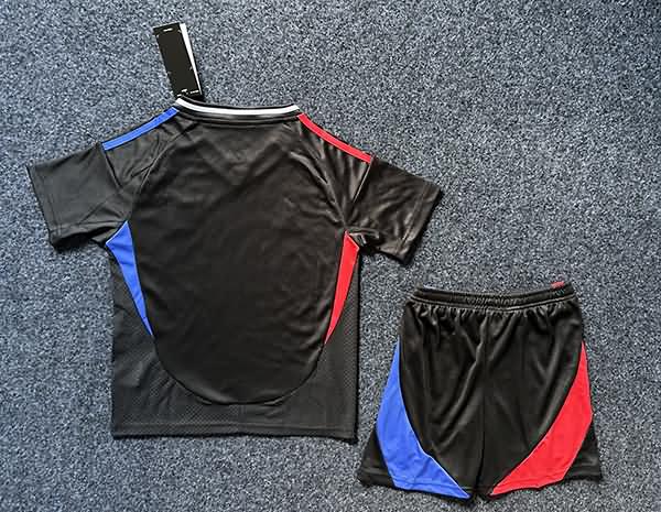 24/25 Lyon Away Kids Soccer Jersey And Shorts