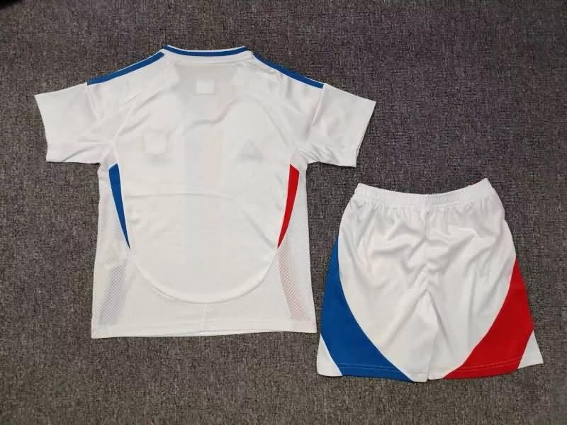 24/25 Lyon Home Kids Soccer Jersey And Shorts