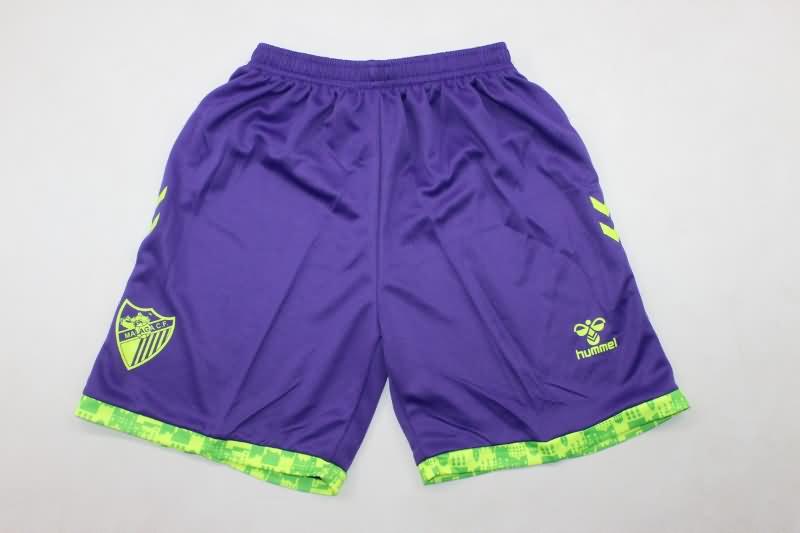 24/25 Malaga Away Kids Soccer Jersey And Shorts